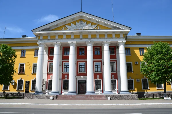 Panorama z Vladimir, budynek w ministerstwie spraw wewnętrznych (? olice). — Zdjęcie stockowe