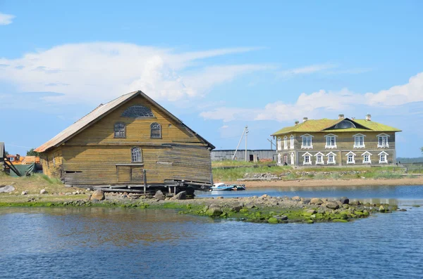 Rusland, panorana van Solovetski archipel in de zomer. — Stockfoto