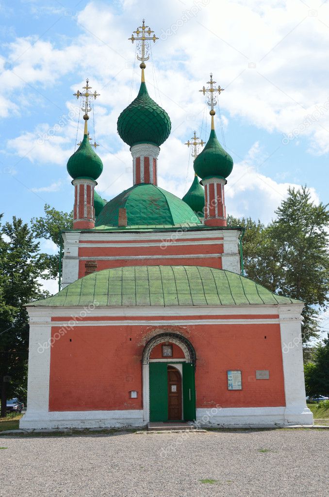 The church of Alexander Nevsky on the Red square in Pereslavl Zalessky,Golden ring of Russia.