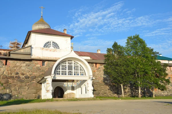 Rusya, solovetsky manastır, kutsal kapısı. — Stok fotoğraf