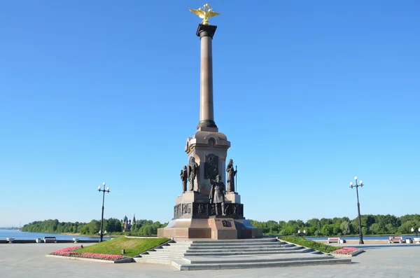 Пам'ятник-ліття Ярославлі — стокове фото