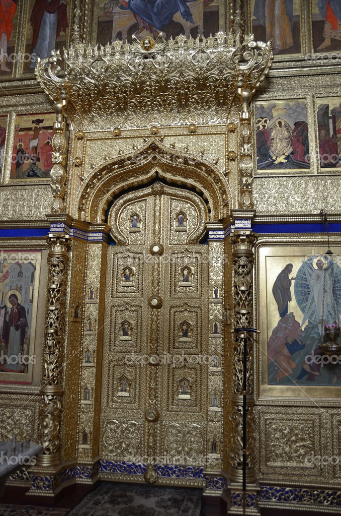 Gate Church of the annuciation of Solovetsky monastery inside — Stock ...