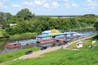 Ryazan, oka Nehri üzerinde marina