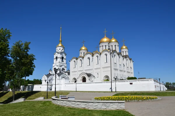 Catedral de Uspensky en Vladimir, anillo de oro de Rusia — Foto de Stock