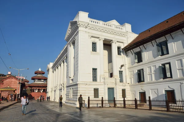 ネパール、カトマンズのダルバール広場、旧王宮、ハヌマン dhoka の複合体 — ストック写真