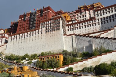 Tibet, Lhasa, dalai lamas residence potala Sarayı