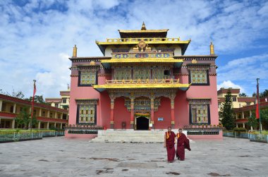 Katmandu, Nepal nyingmapa buddist monastery yakınındaki bodnath stupa