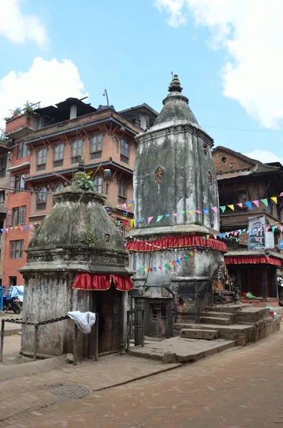 Nepal, vistas de Bhaktapur, casco antiguo — Foto de Stock