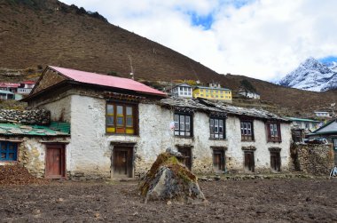 Nepal, village Phortse Tenga in Himalayas clipart