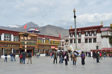 Tibet, lhasa, tarihsel olarak Merkezi, ilk Budist tapınağı jokhang