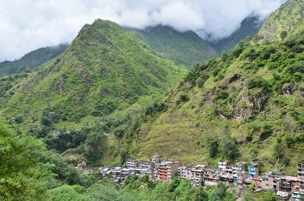 Népal, village de Kodary à la frontière avec le Tibet — Photo