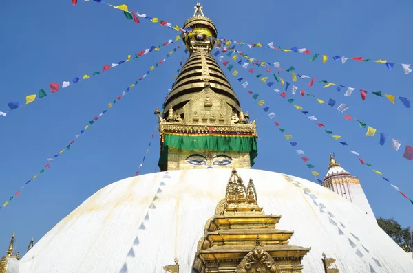 Estupa de swayambhunath Nepal, kathmandu, — Fotografia de Stock