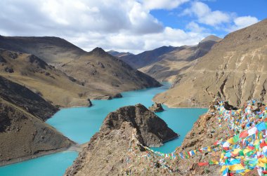 Tibet, the Holy Lake Yamdrok Tso clipart