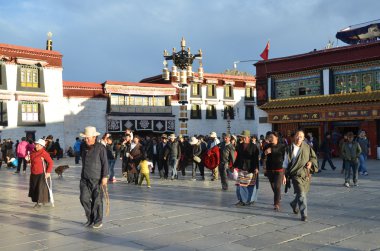 Tibet, lhasa, Tibet, jokhang ilk Budist tapınağı