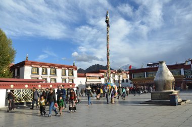 Tibet, lhasa, Tibet, jokhang ilk Budist tapınağı