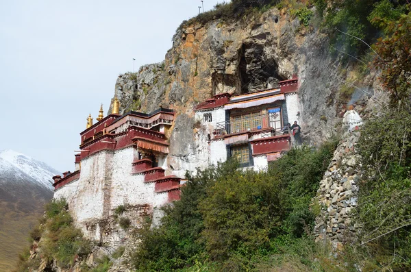 Tibet, klášter přetáhněte verpa poblíž Lhasy. — Stockfoto