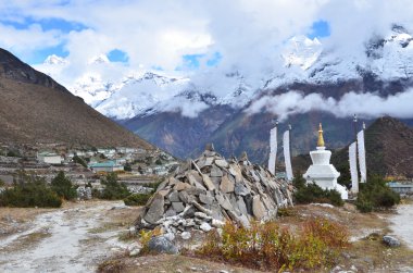 Nepal, Himalayalar, khumbu Vadisi khumjung hamlet