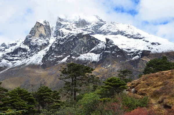 Nepal, Himalaje, góry krajobraz w khumbu — Zdjęcie stockowe