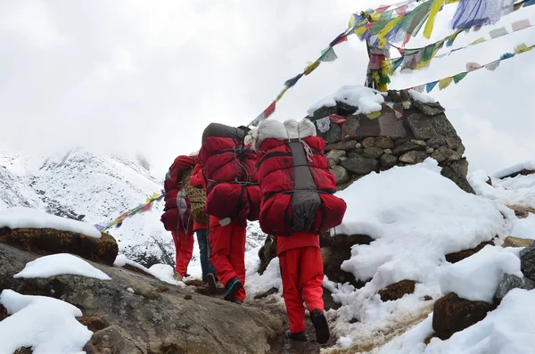 Nepal, trekking w Himalajach — Zdjęcie stockowe