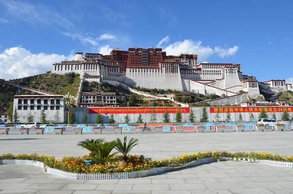 Tibet, lhasa, potala-paleis. — Stockfoto