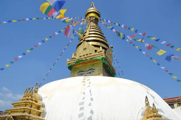 Непал, Катманду, ступа swayambhunath — стокове фото