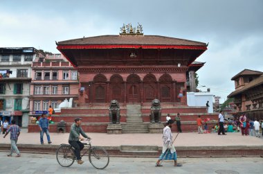 Nepal, Katmandu, shiva ve parvati darbar kare üzerinde Tapınağı.