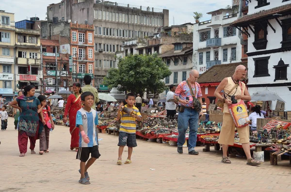 Nepal, Katmandú, Plaza Bastinpur . — Foto de Stock