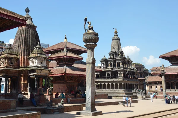 Nepal, patan, durbar (palatset) square. — Stockfoto