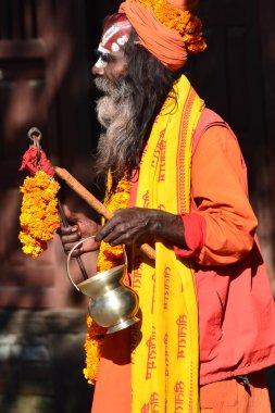 Katmandu, nepal, göçebe sadhu