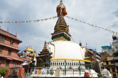 Nepal, Katmandu, antik buddist stupa tarihi merkezi sayısı