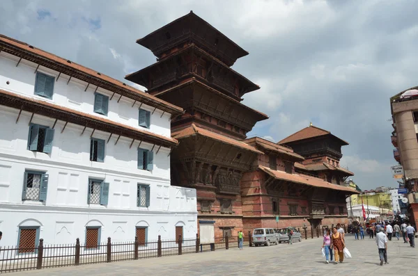 카트만두, 네팔, 바스티닌푸르 광장, 하누만 도카 궁전 . — 스톡 사진