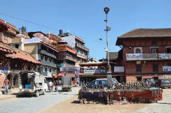 尼泊尔，帕坦、 历史悠久的市中心 — 图库照片