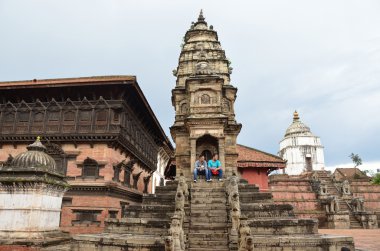 Nepal, durbar square bhaktapur olarak, siddhi lakshmi Tapınağı