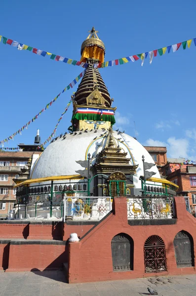 Nepal, Kathmandu, alte buddhistische Stupa im historischen Zentrum — Stockfoto