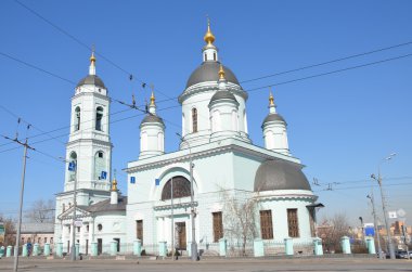 Moskova, St sergius andronikovskaya kare, rogozhskaya sloboda üzerinde Radonezhsky, kilise