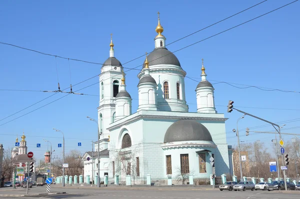 Mosca, la Chiesa di San Sergio di Radonezh sulla piazza Andronikovskaya, Rogozhskaya Sloboda — Foto Stock