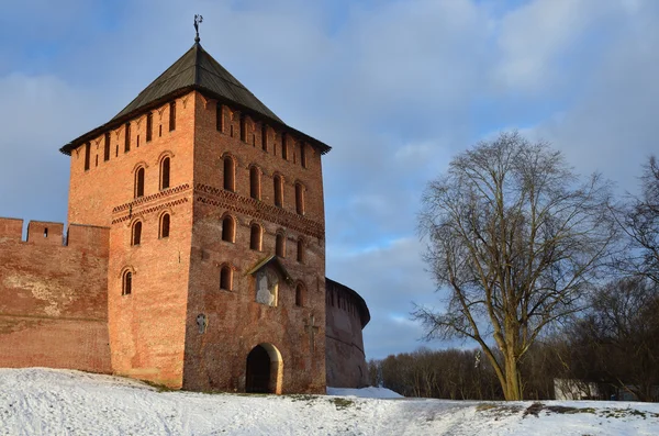 Torre Vladimirskaya nel Cremlino di Novgorod — Foto Stock