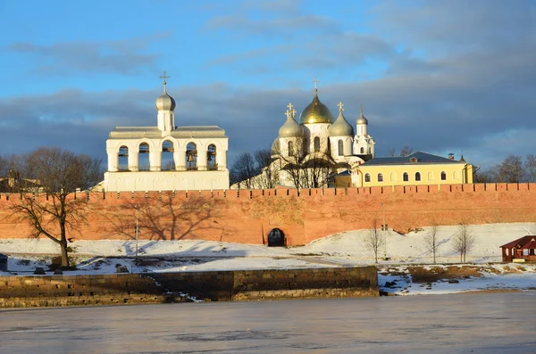 Kremlin in Novgorod in winter — Stock Photo, Image