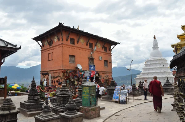 Nepal, Kathmandu, complesso buddista sulla collina di Svayambunath — Foto Stock