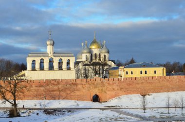 Kremlin Novgorod 'da kışın