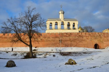 Novgorod, çan kulesi Kremlin sofiysky Katedrali