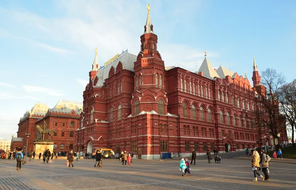 在莫斯科历史博物馆的建设 — 图库照片