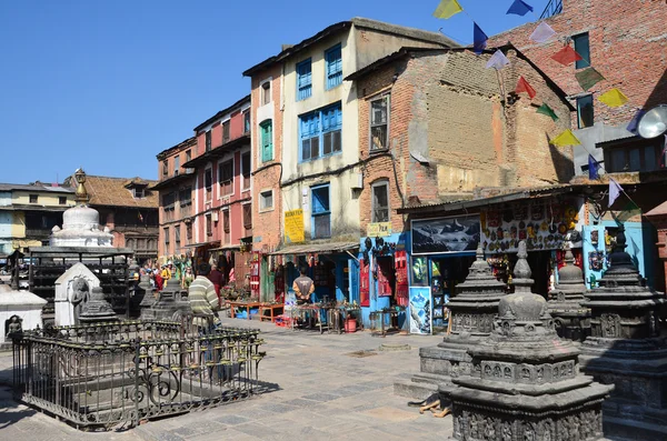 Nepal, Kathmandu, Swayambhunath buddist complex (Monkey Hill) — Stock Photo, Image