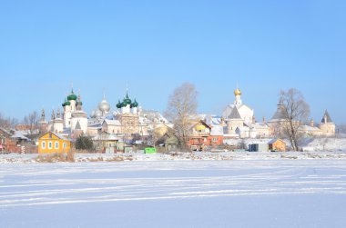 kış, golden Ring Rusya'nın rostov, kremlin