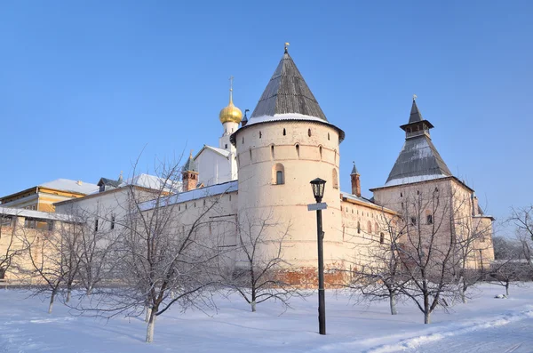 Rostov Cremlino in inverno, Anello d'oro della Russia — Foto Stock