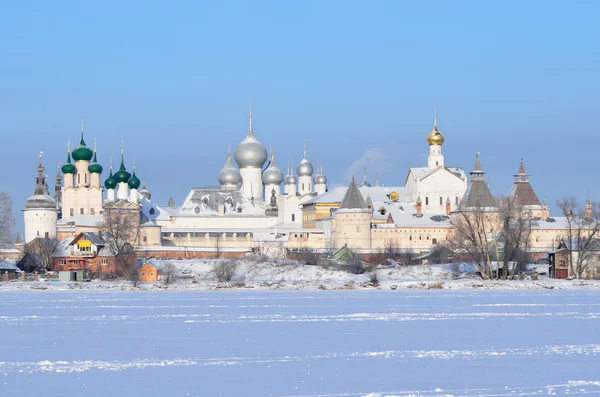 The Kremlin in Rostov in winter, Golden ring of Russia — Stock Photo, Image