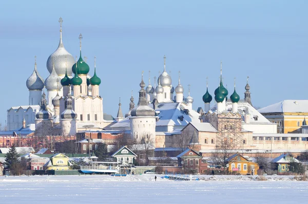 Rostov Cremlino in inverno, Anello d'oro della Russia — Foto Stock