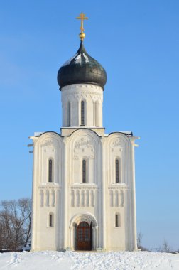 Vladimir, Rusya'nın kış, golden Ring nerl üzerinde (pokrova) şefaat eski bir kilise
