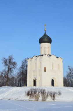 Vladimir, Rusya'nın kış, golden Ring nerl üzerinde (pokrova) şefaat eski bir kilise