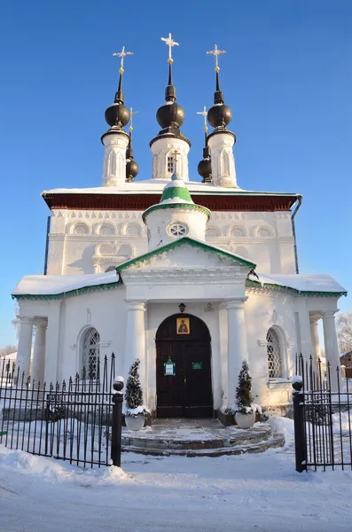 Suzdal, tsarekonstantinovskaya kostel, roku 1707, zlatý prsten Ruska — Stock fotografie